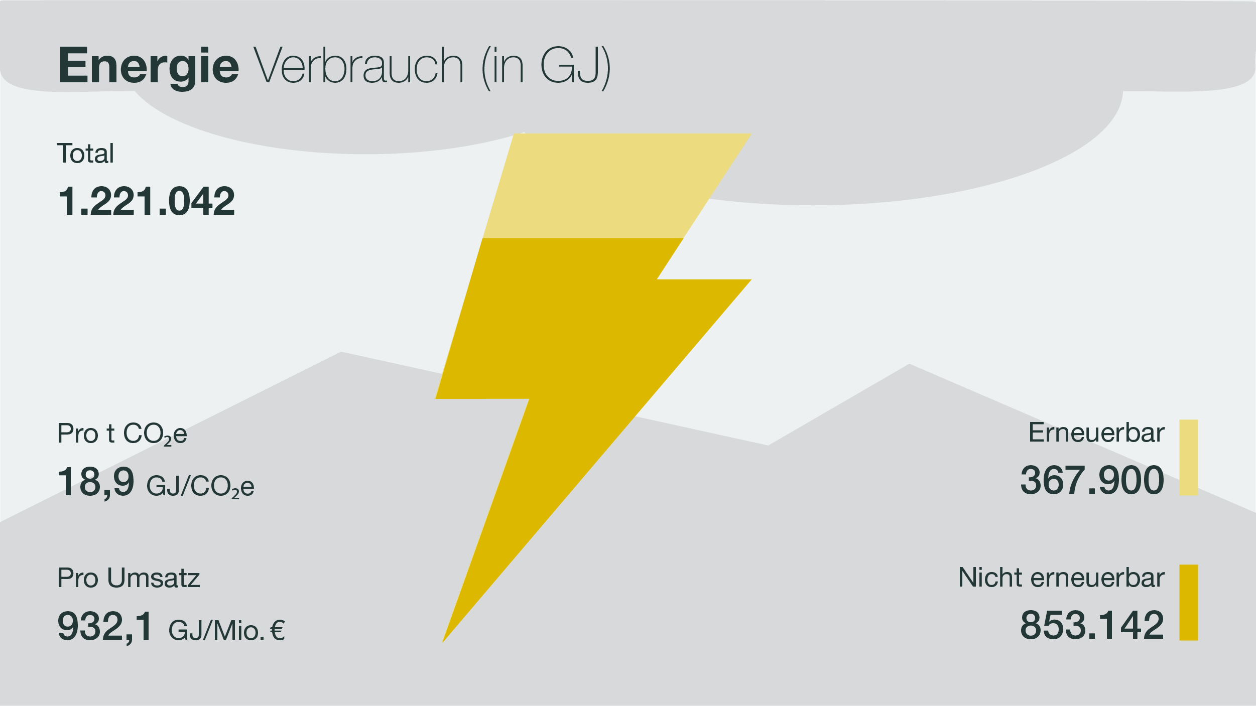 KWS Nachhaltigkeitsbericht 2021 — Infografik Energieverbrauch