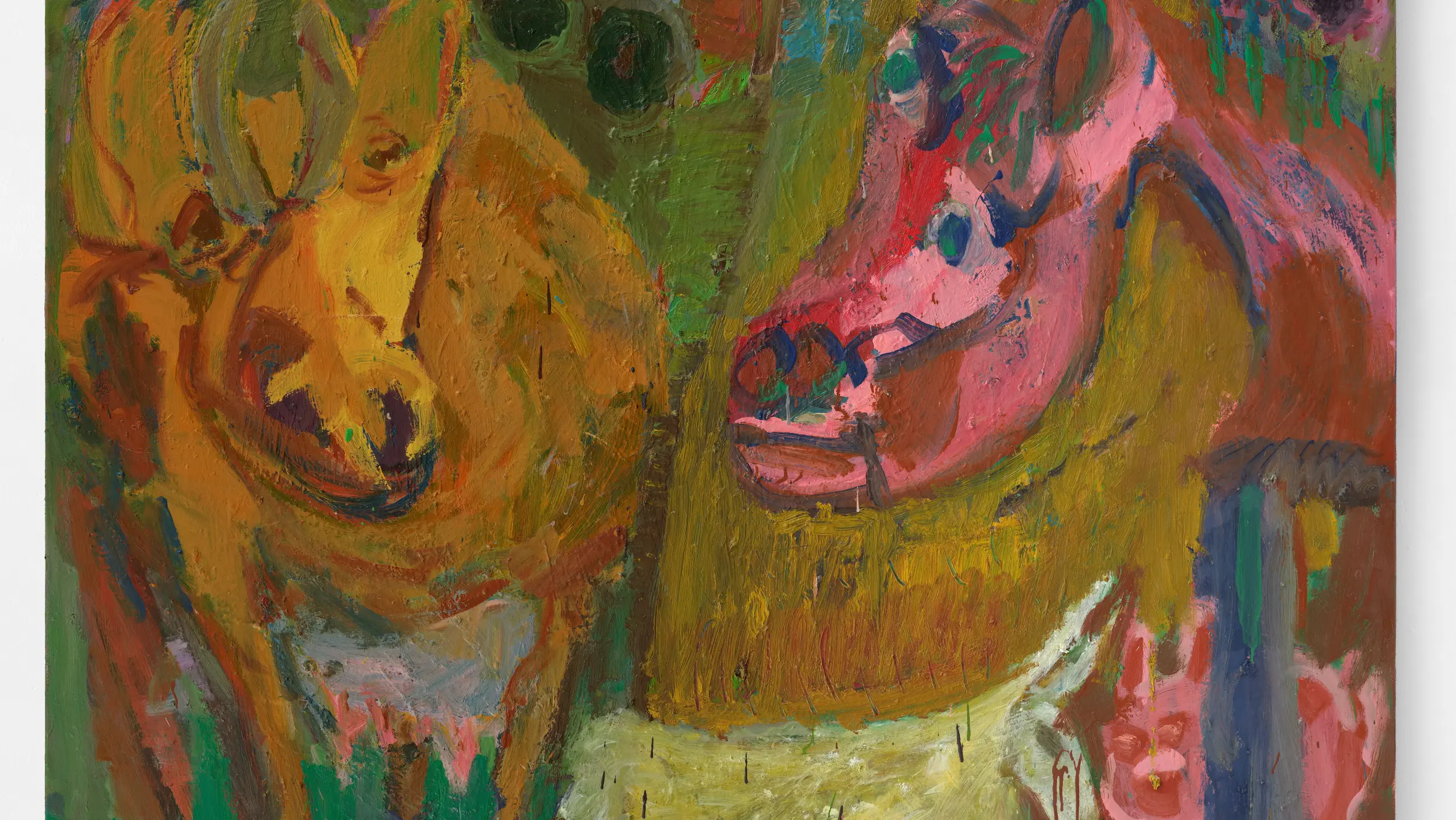 Die Farm, 2025, 270 x 195 cm, Öl auf Leinwand - Maxim Gunga