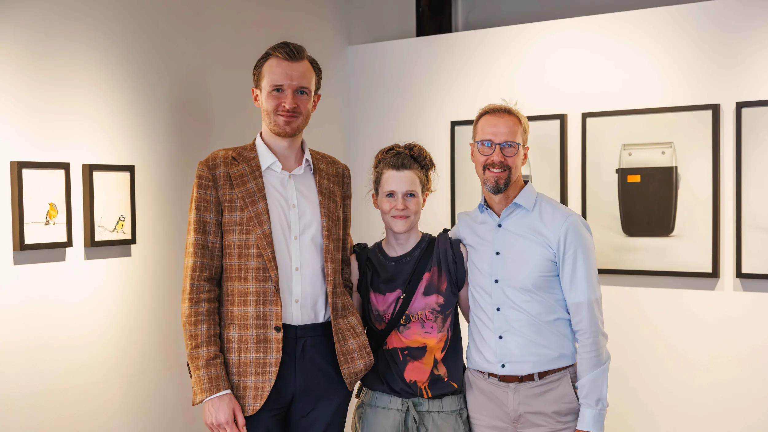 Dr Alexander Leinemann, art historian from Göttingen; Kati von Schwerin, artist; Stephan Krings, Head of Global Marketing & Communication at KWS