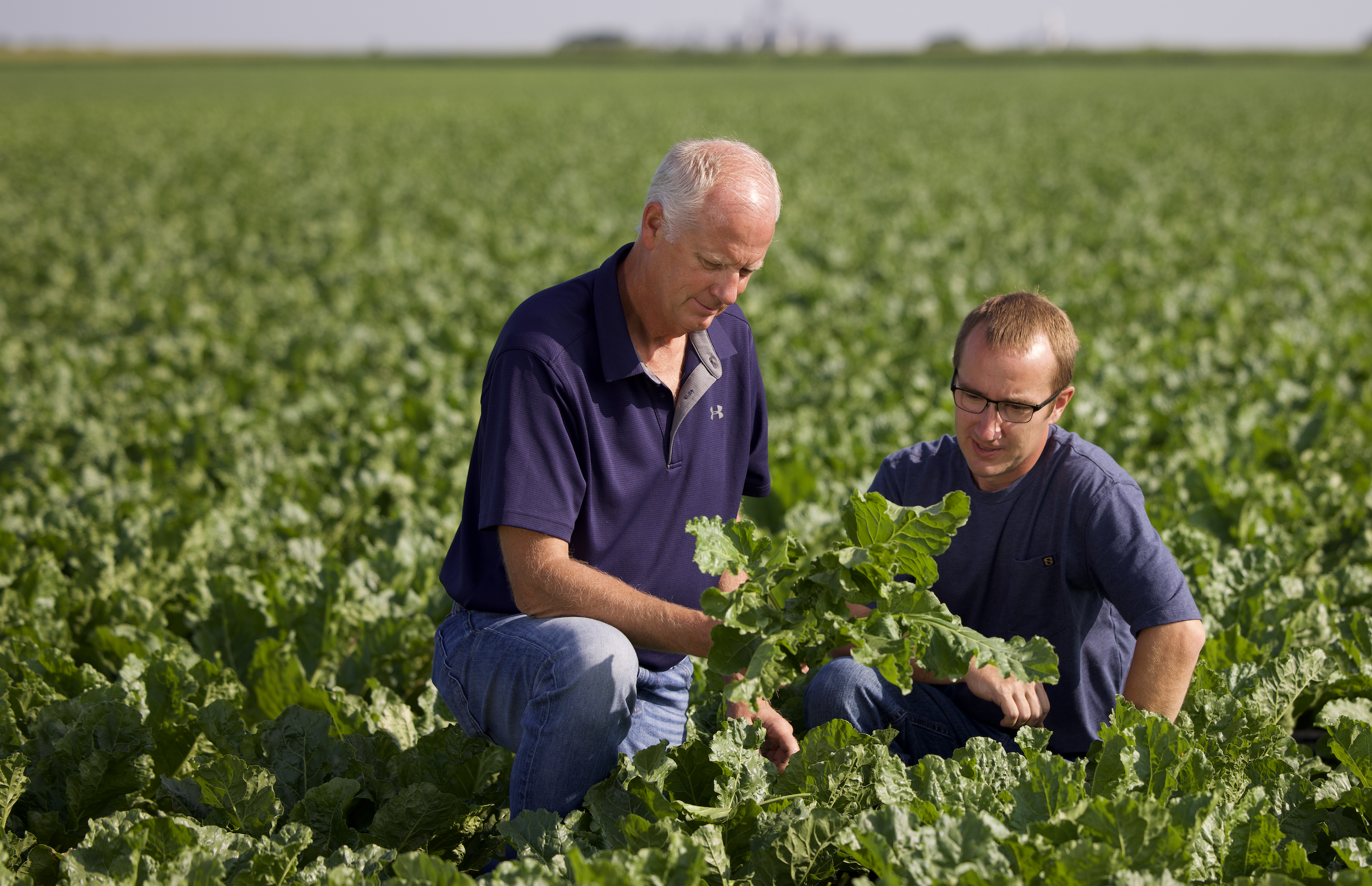 Brian (links) en zijn neef Chris, die de boerderij zal blijven runnen.