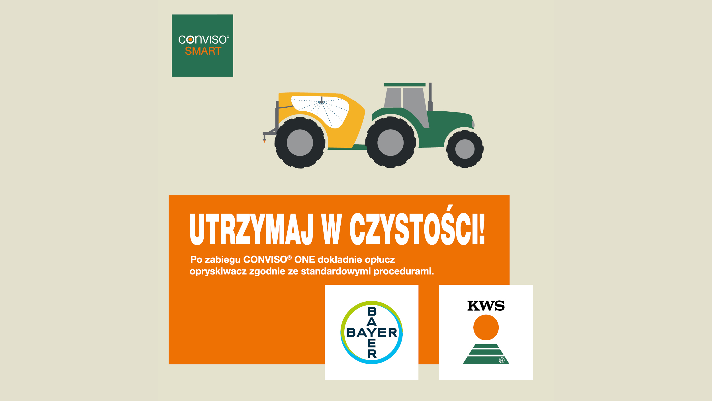 Naklejkay: 'UTRZYMAJ W CZYSTOŚCI! Po zabiegu CONVISO.