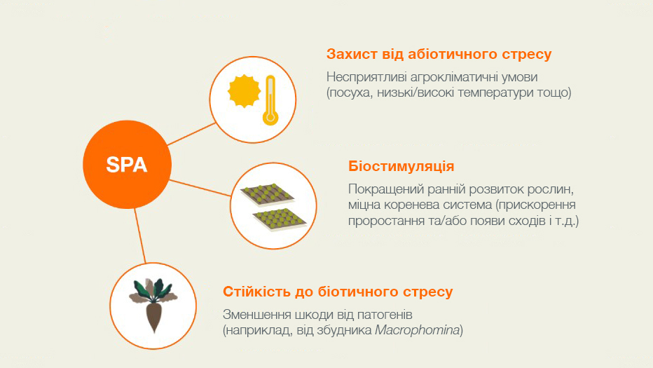 Ключові переваги SPA (Stress Protecting Agent)