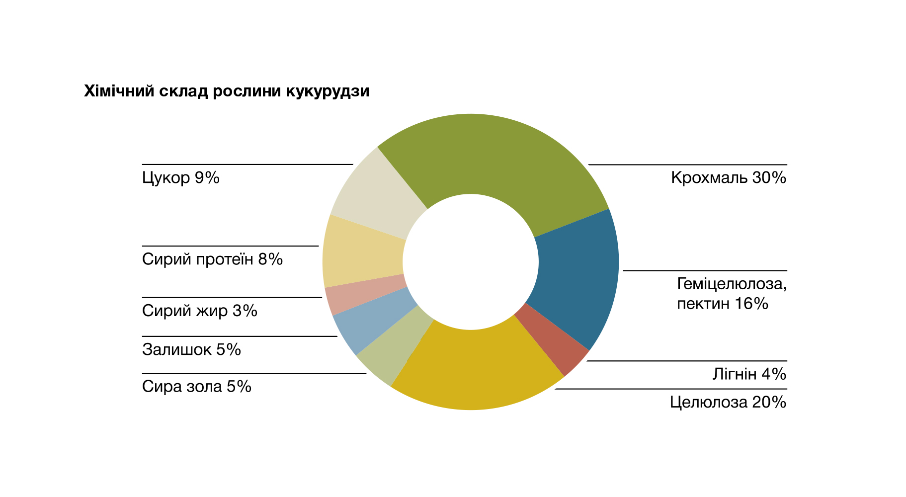 Хімічний склад рослини кукурудзи