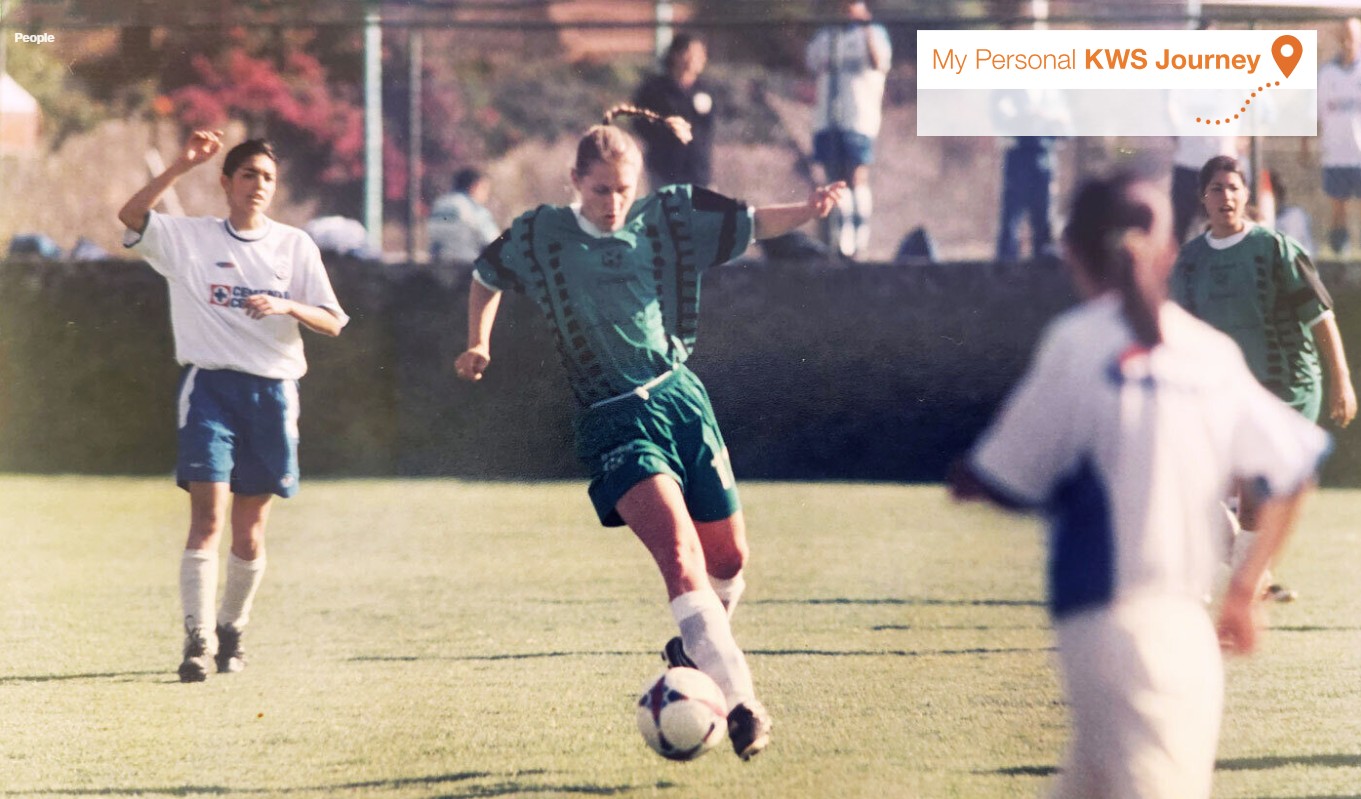 julie furgala on the soccer field